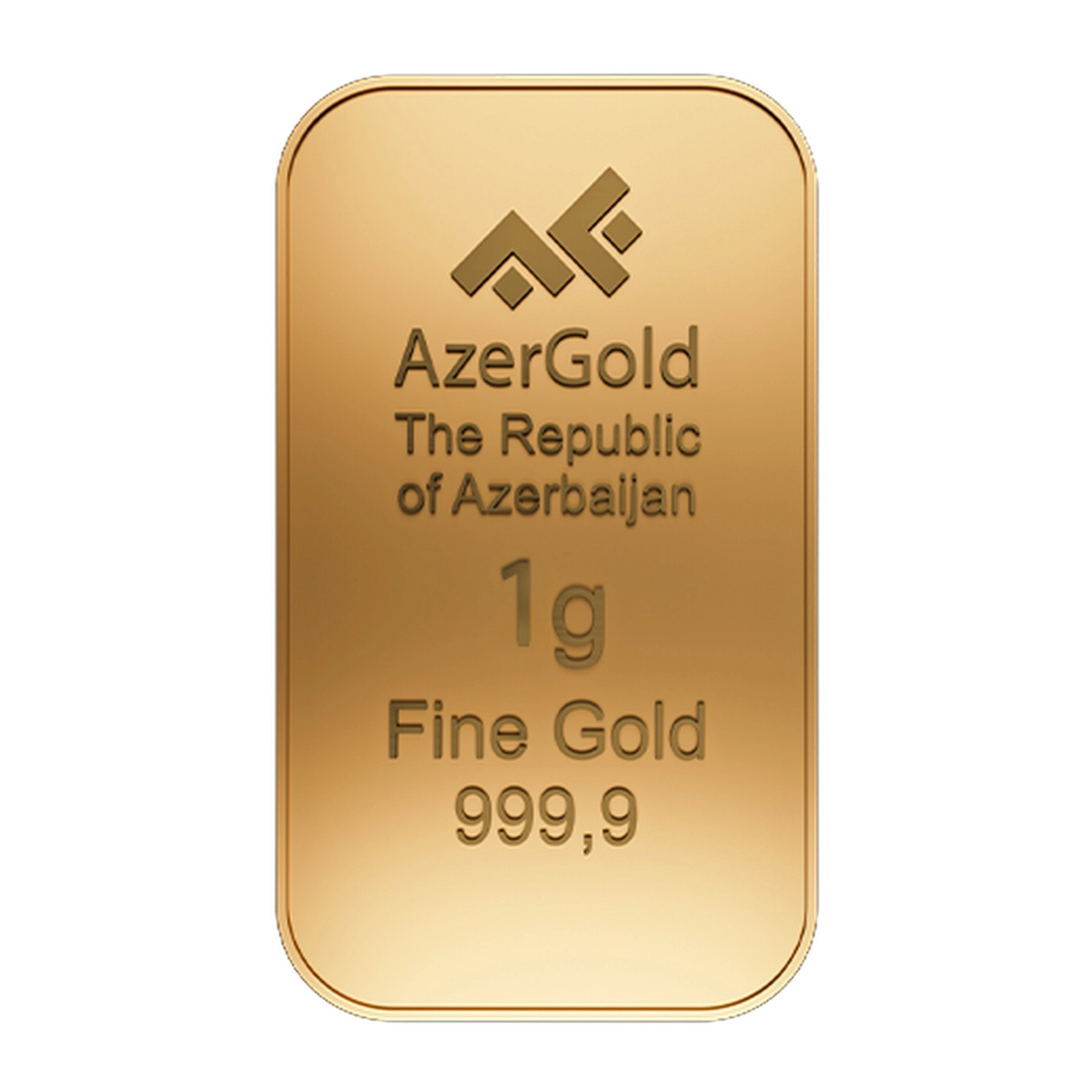 Zinət külçəsi, qızıl 999.9 əyar, 1 q