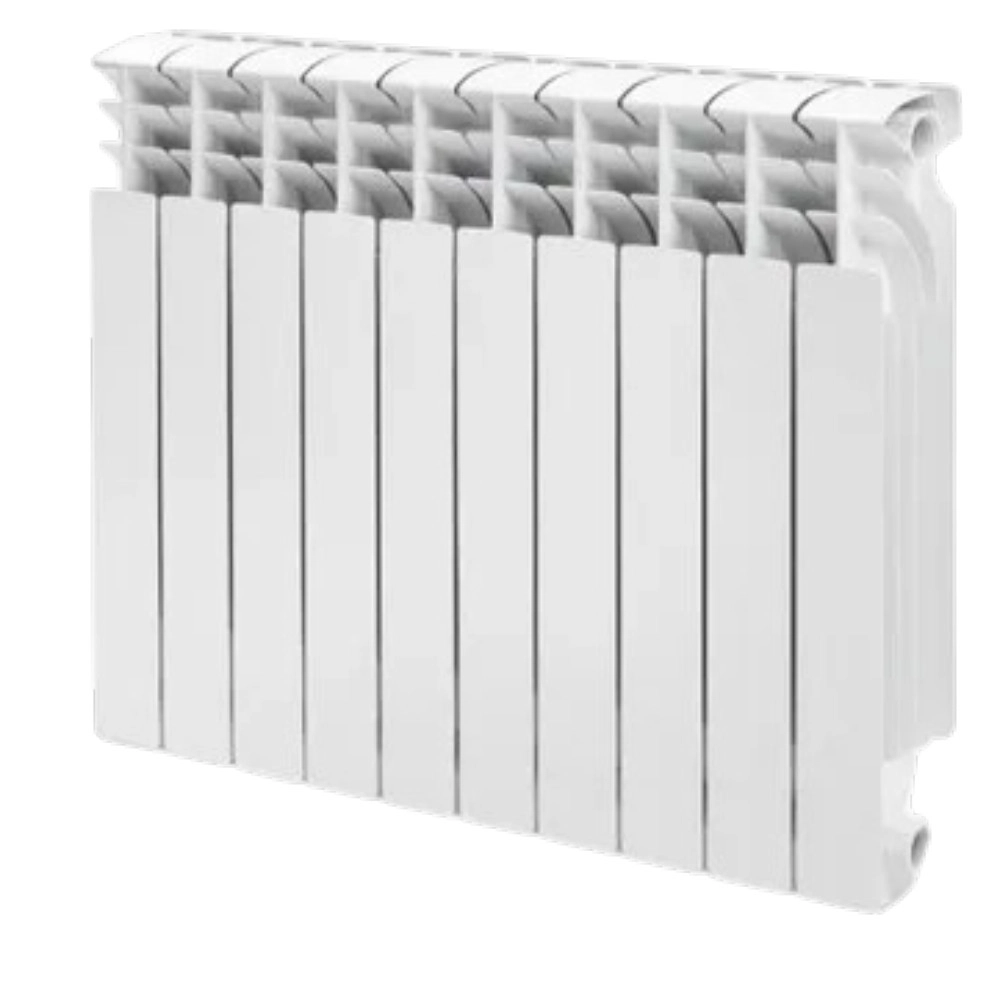 Kombi radiatoru, alüminium, ağ, 80x60x10 sm