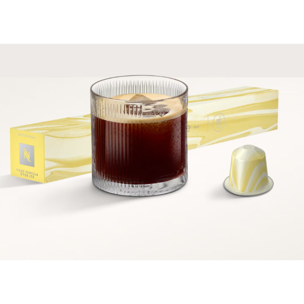 Kapsullarda qəhvə Nespresso, Nespresso Original, Kapuçino/Latte/Espresso, Orta, Yuzu Vanilla Over Ice Coffee Capsules 10 Pack