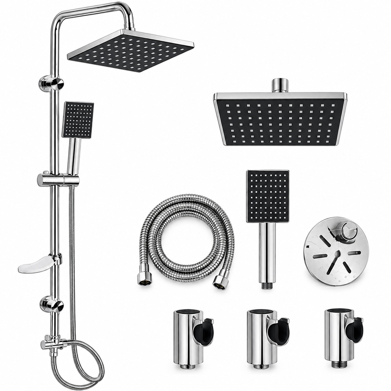 Duş dəsti RF-1 RF-010 əl duşu Sink xrom gümüşü
