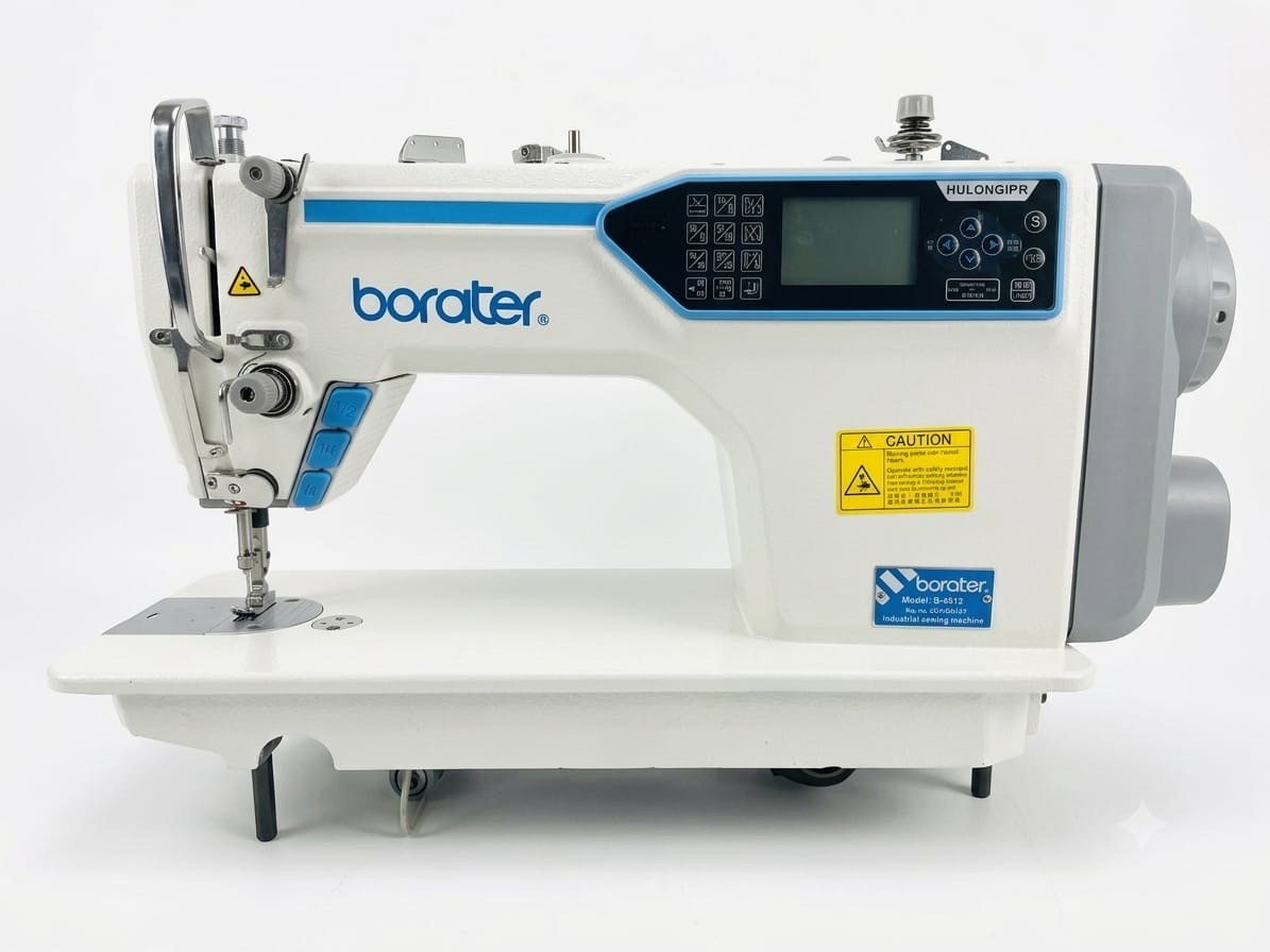 Tikiş maşını Borater 912 D mexaniki avtomatik daban qaldırma/bərkitmə/sap kəsici ağ