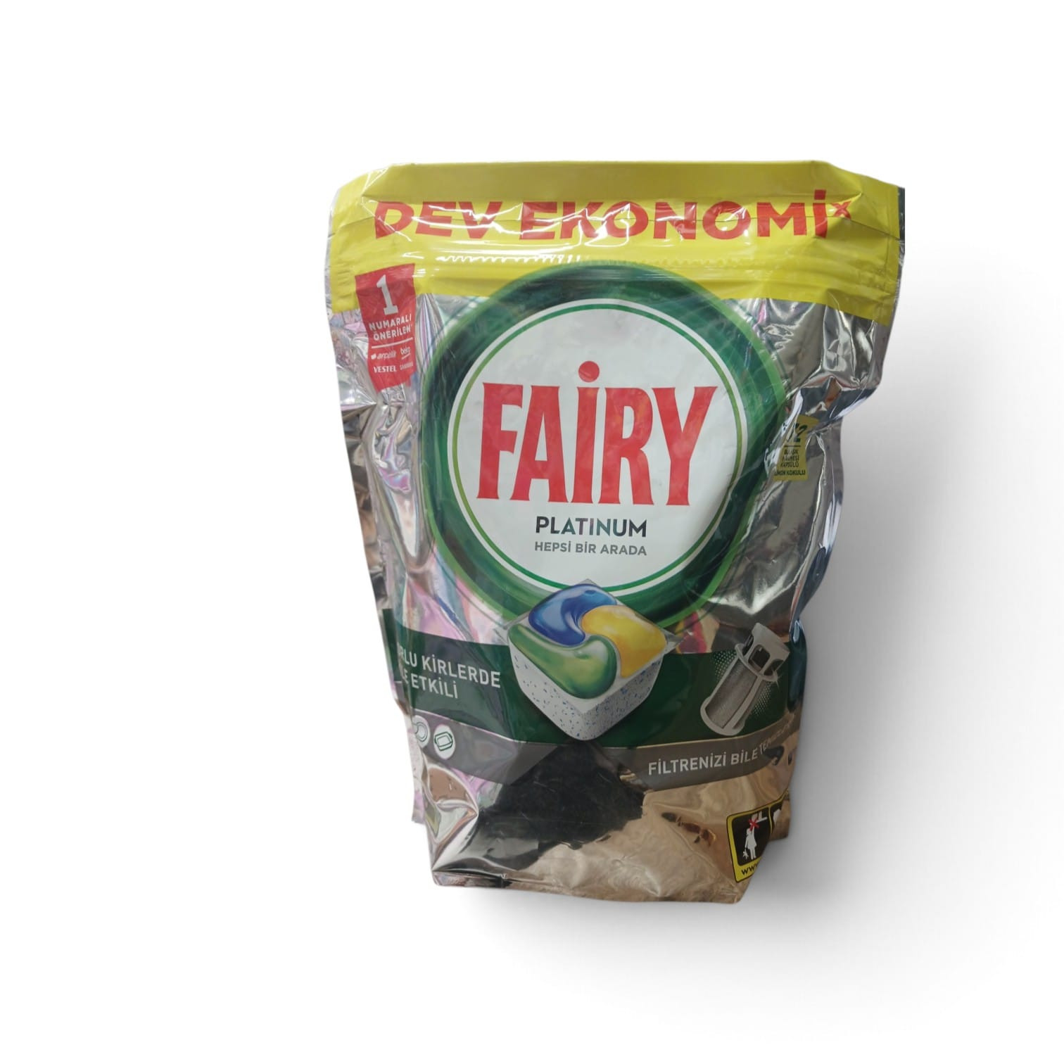 Qabyuyan maşın üçün kapsullar Fairy Platinum, 72 əd