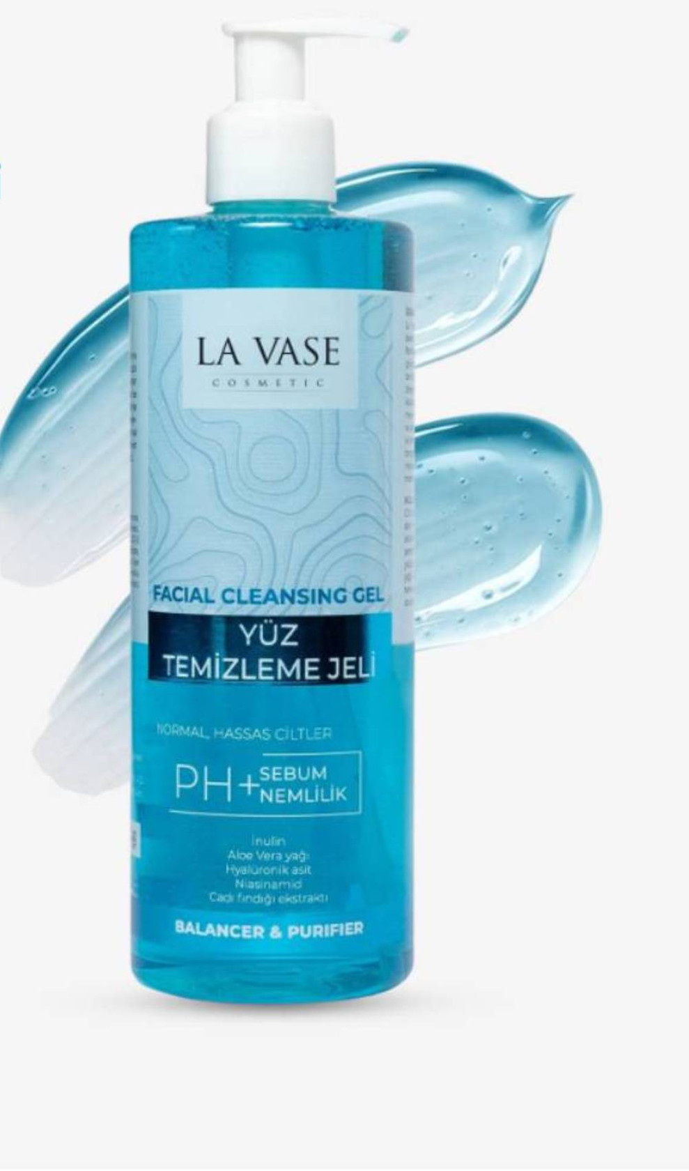 Üz üçün misellyar gel La Vase Facial Cleansing, 400 ml