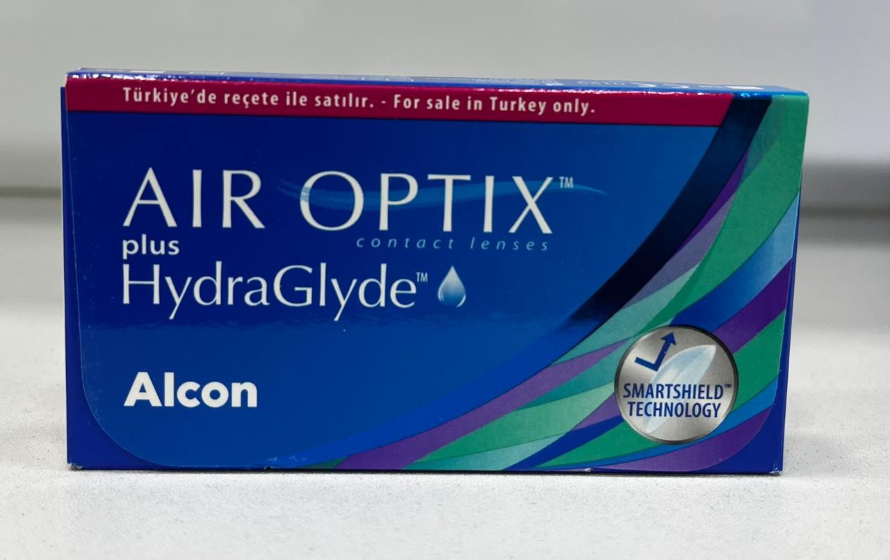 Optik linza Alcon Air Optix HydraGlyde, şəffaf, optik güc -5.50, örtüksüz