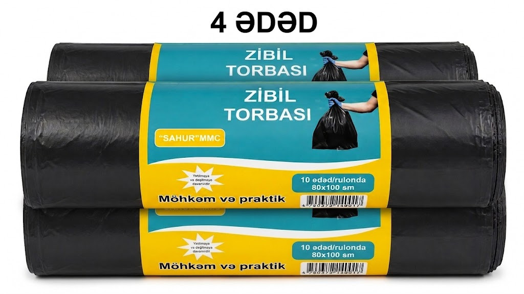 Zibil torbaları 2629, 80х100 sm, 10 əd