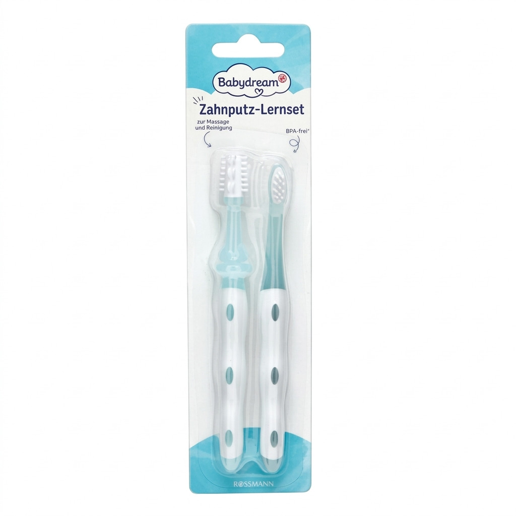 Öyrədici diş fırçalama dəsti Babydream, 2 əd