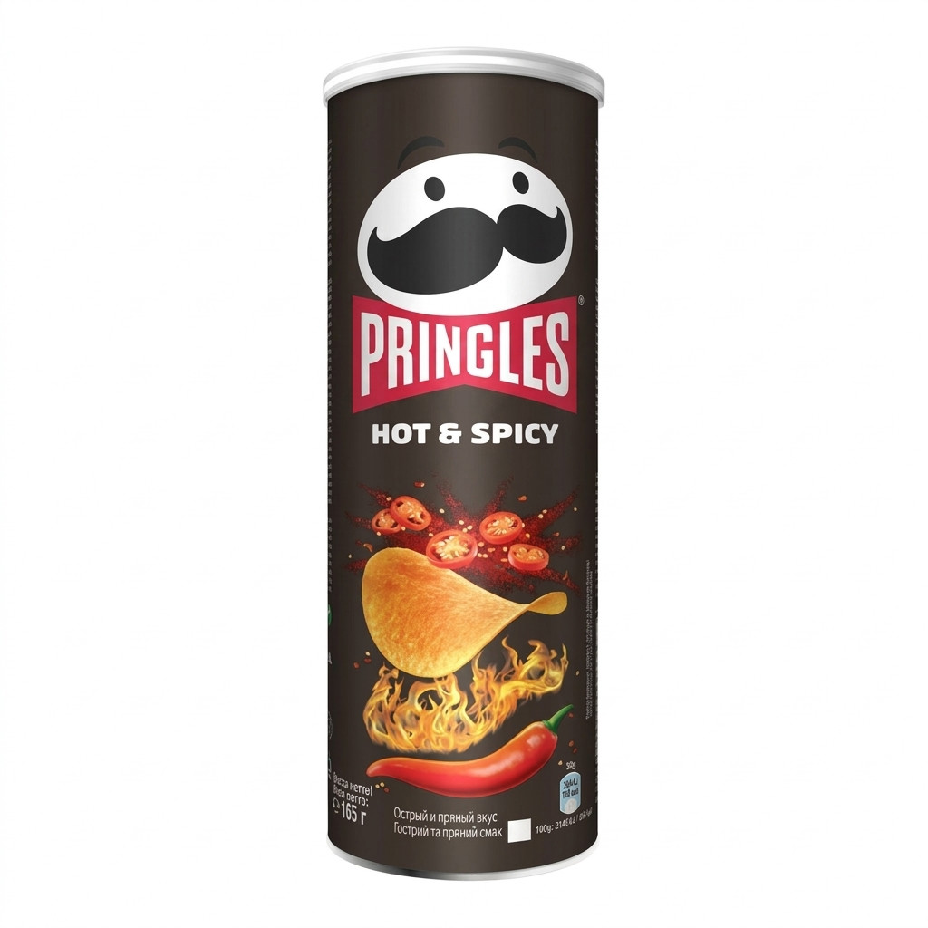 Çips Pringles Hot & Spicy, 165 q