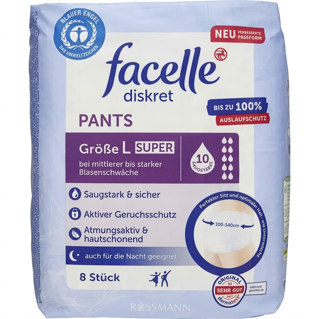 Böyüklər üçün bez Facelle Discret Large Super 8 əd