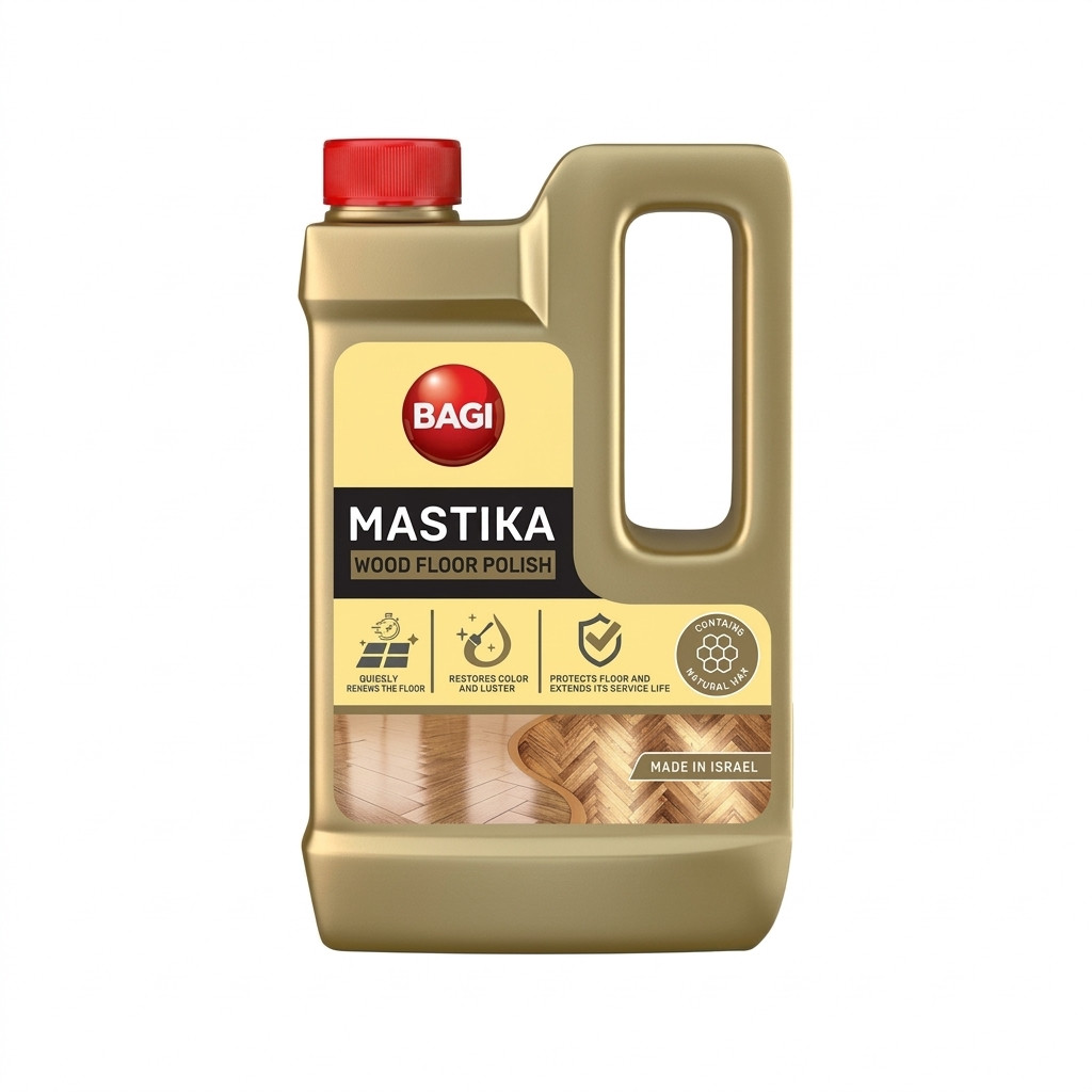 Taxta döşəmə və laminat üçün təmizləyici gel Mastik Bagi, 500 ml