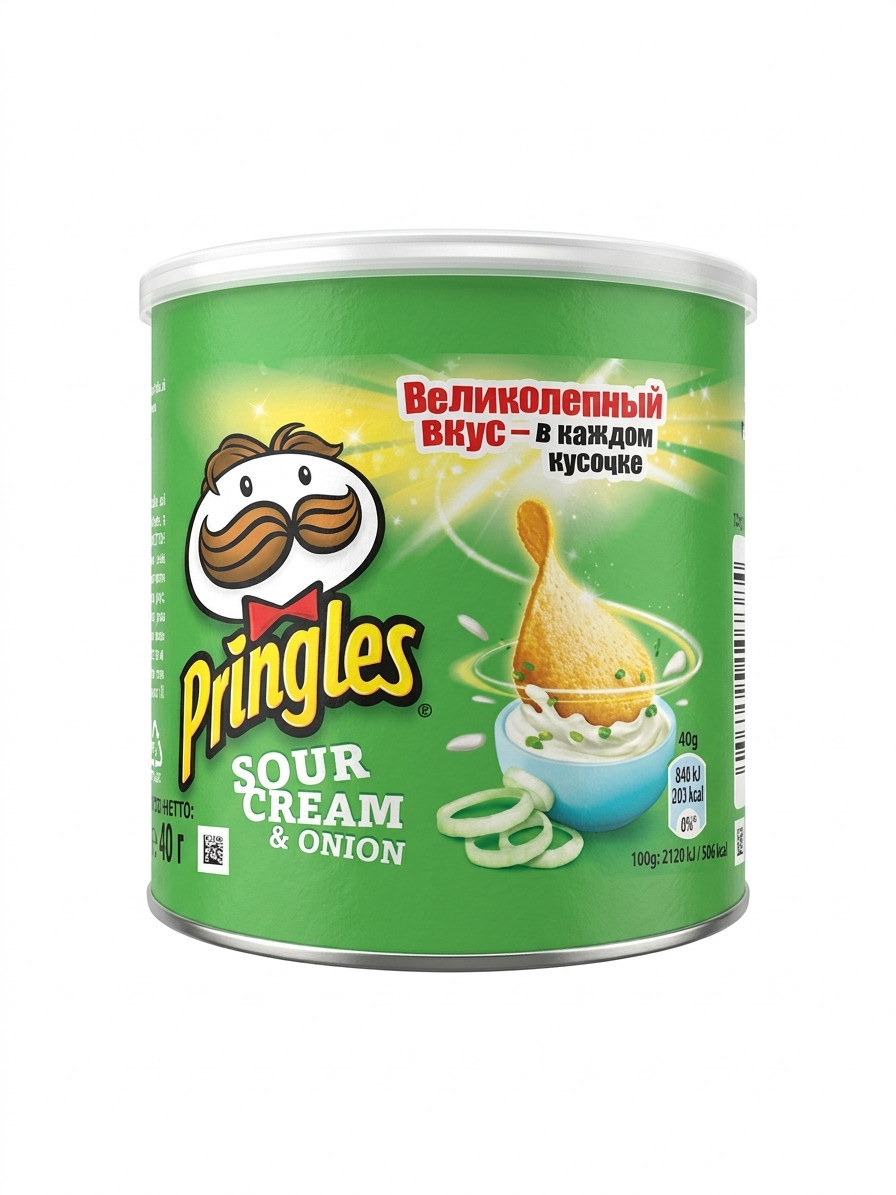 Çips Pringles Xama və soğan, 40 q