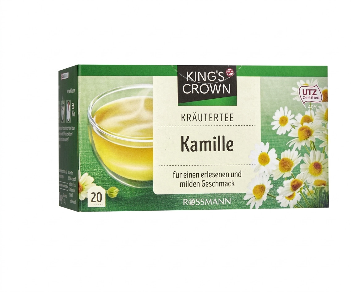 Çay Kings Crown Kräutertee Kamille, çobanyastığı bitki, 20 ədəd