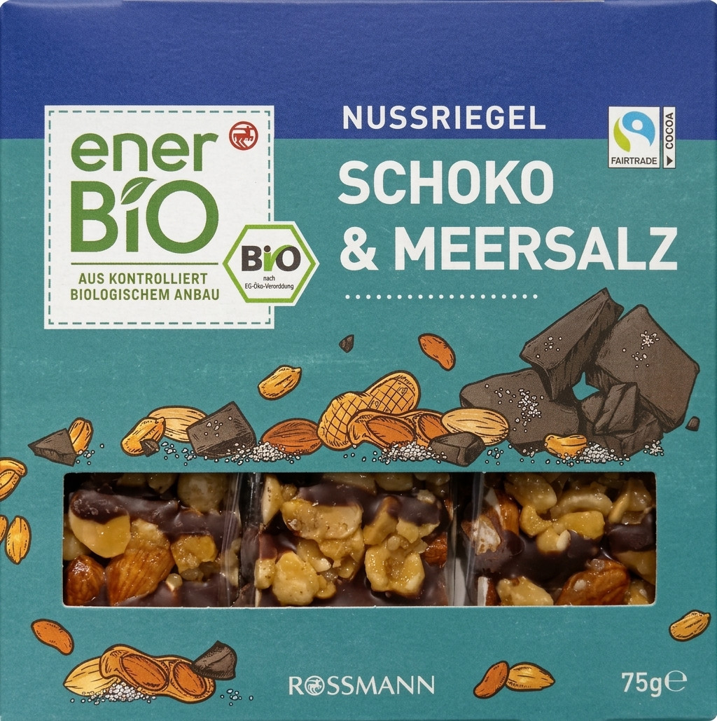 Şokoladlı bar EnerBio Schoko & Meersalz 75 q