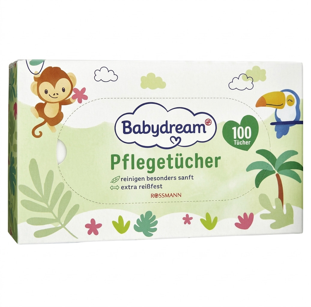 Uşaq üçün kağız salfetlər Rossmann Babydream, 100 əd