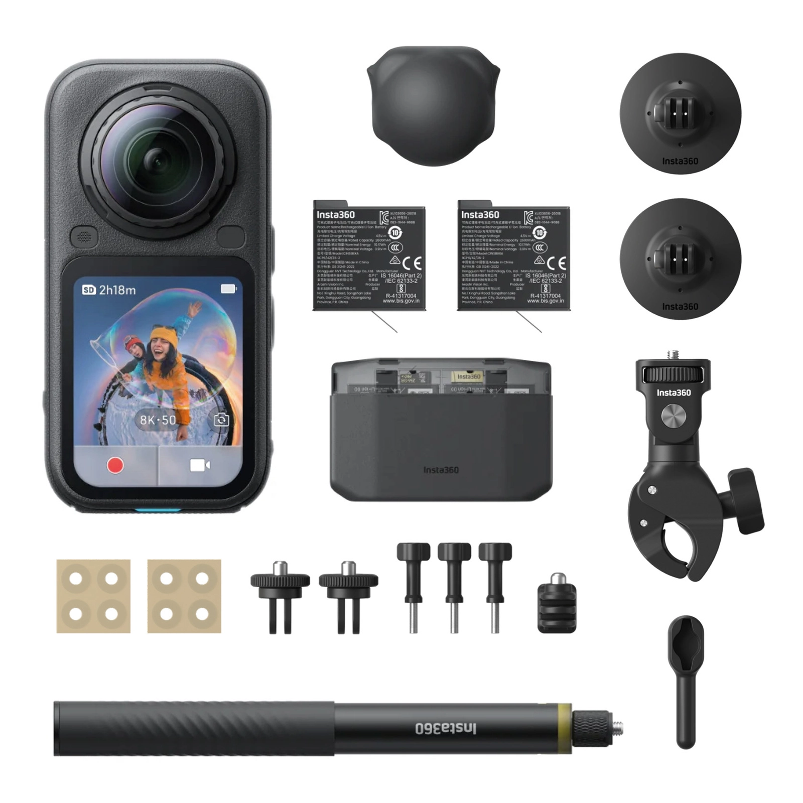 Ekşn-kamera Insta360 X6 Motorcycle Bundle EIS 200 dəqiqə 8K