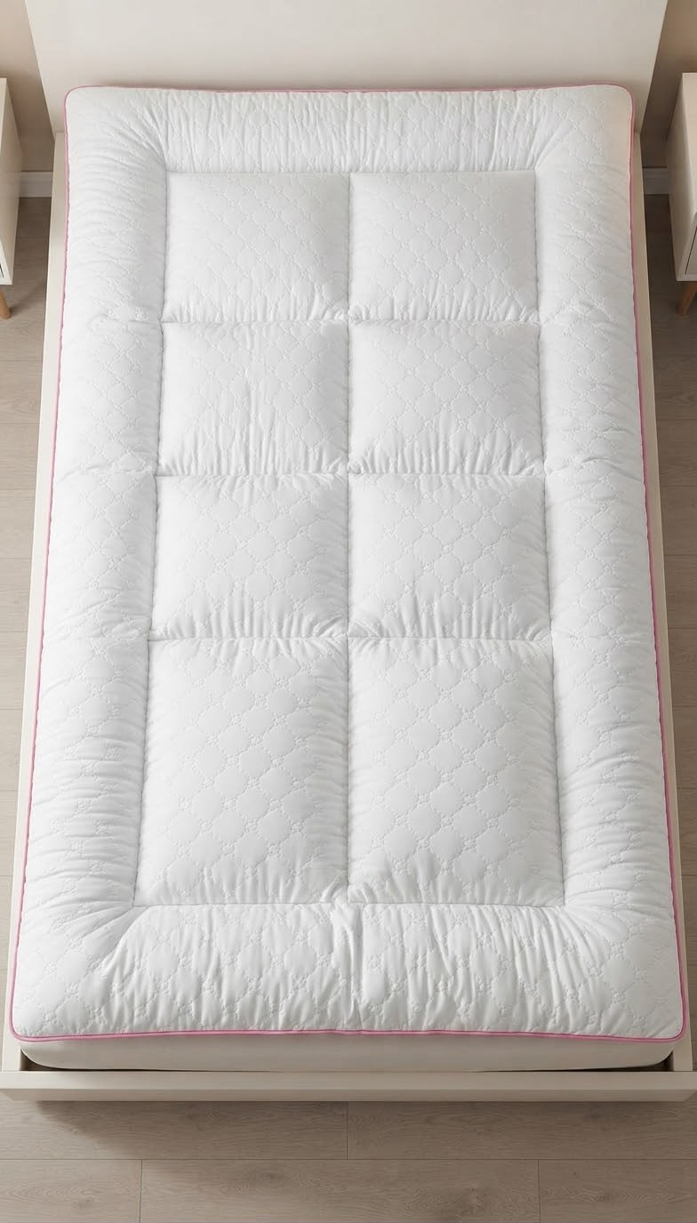 Döşək Soft, bambuk, Eyni sərtlikdə ikitərəfli, Sərbəst yaylar, 100x200 sm