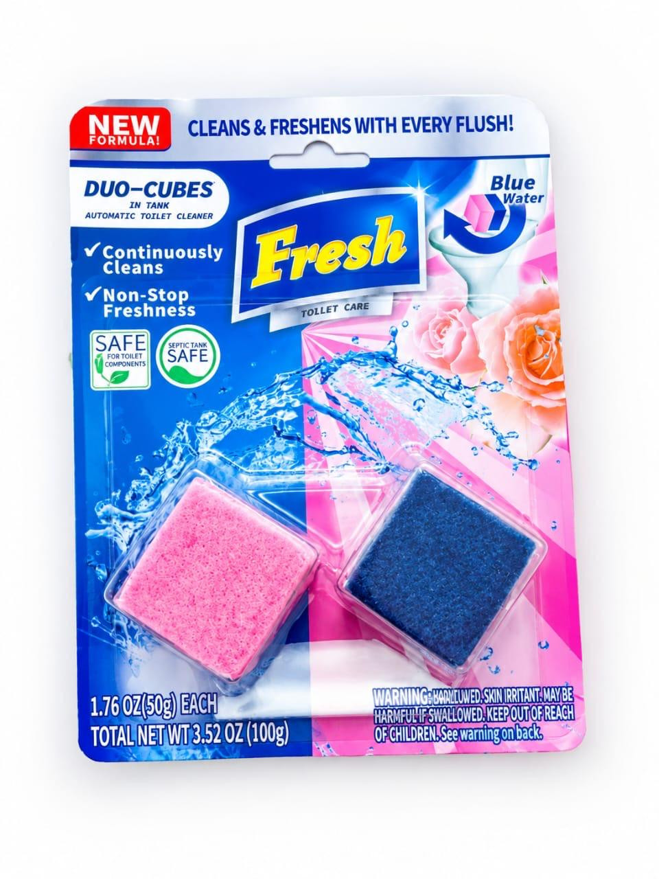 Unitaz üçün tabletlər Fresh Çiçəkli, 2 əd