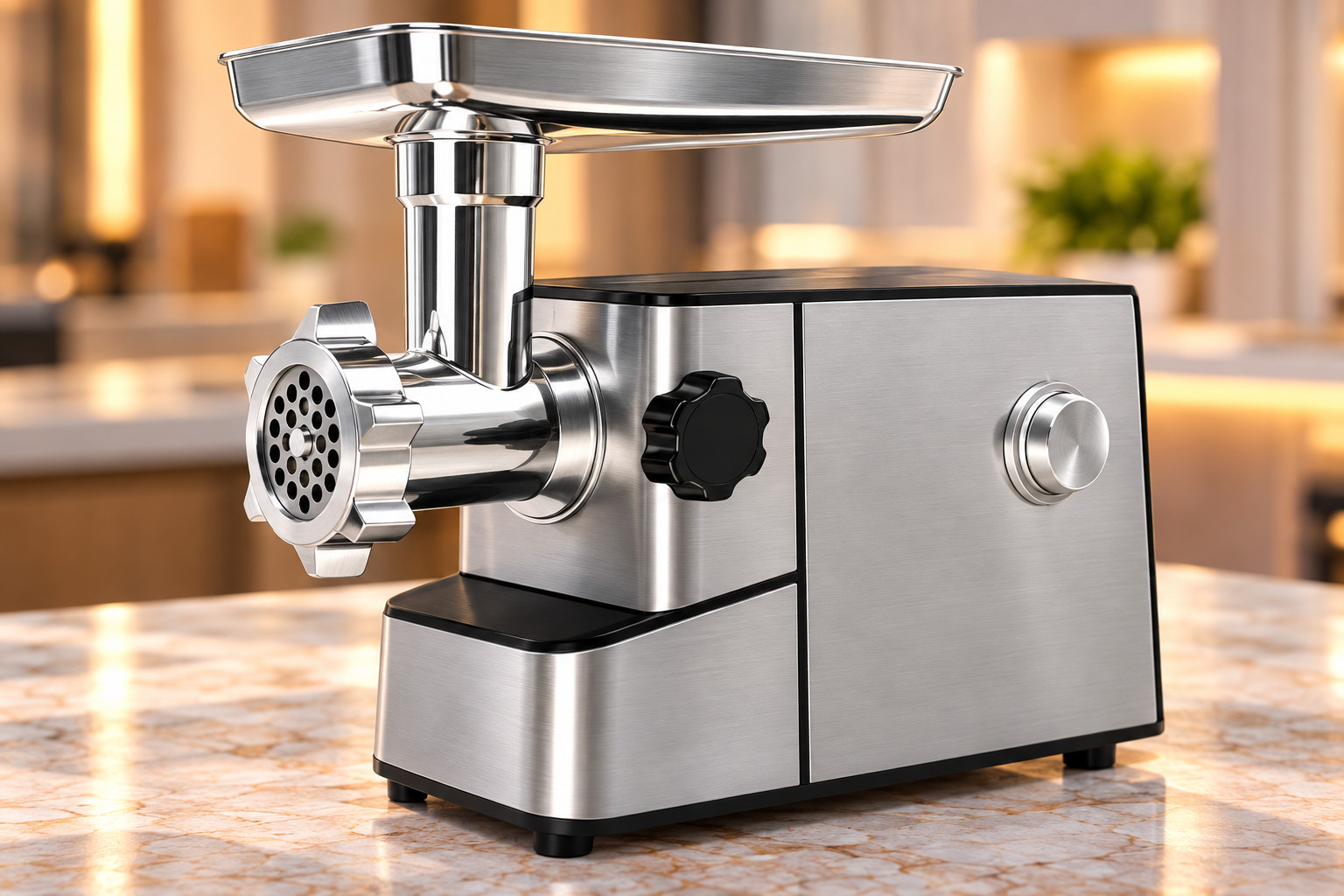 Ətçəkən, 4500 Vt, 5.5 kq/dəq, Qiymə üçün disk, Gümüşü