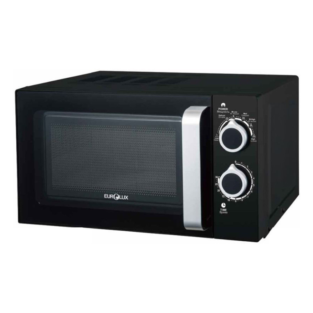 Mikrodalğalı soba Eurolux, 23 L, 700 Vt, qara