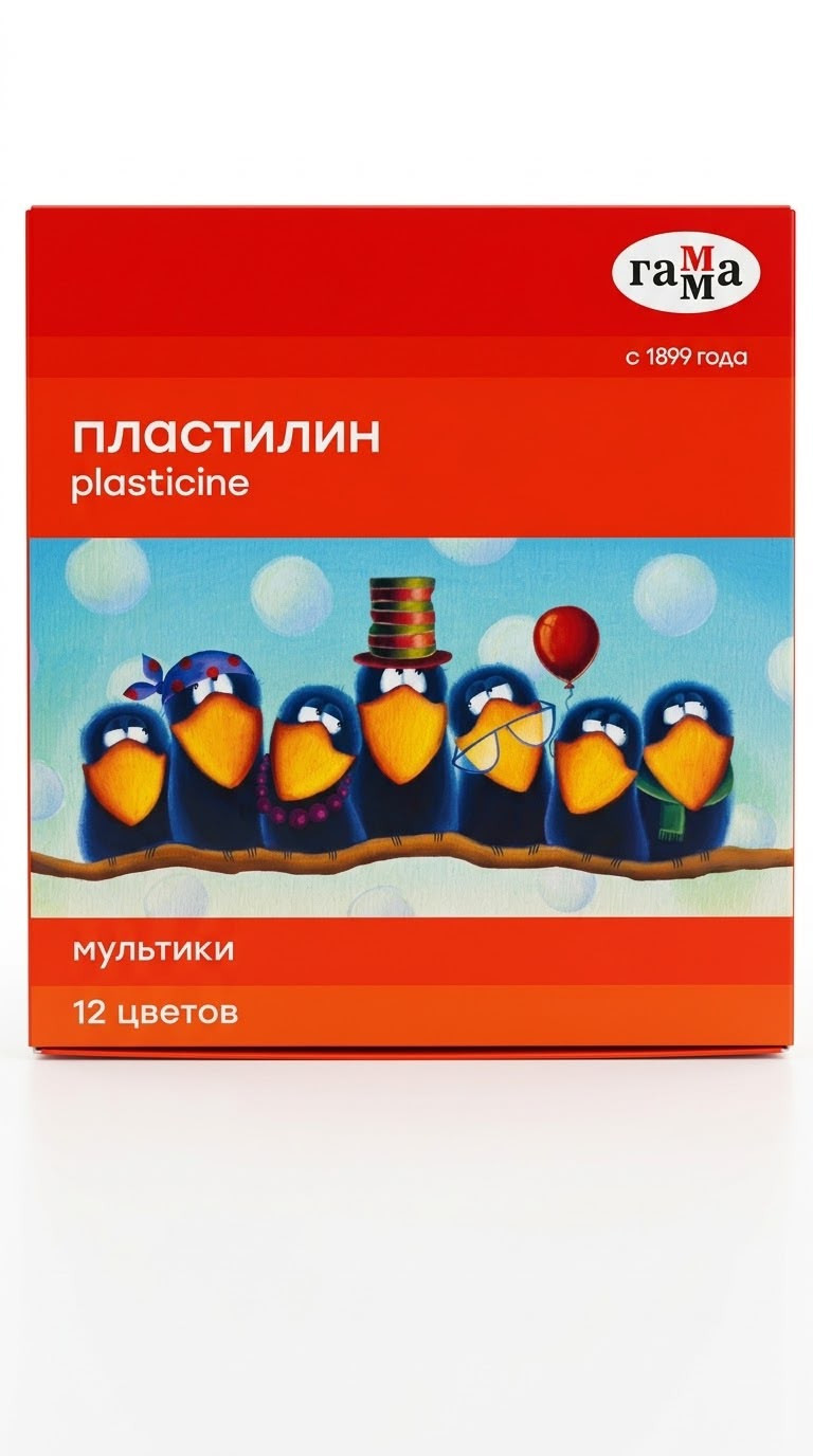 Plastilin, 12 rəng, 240 q