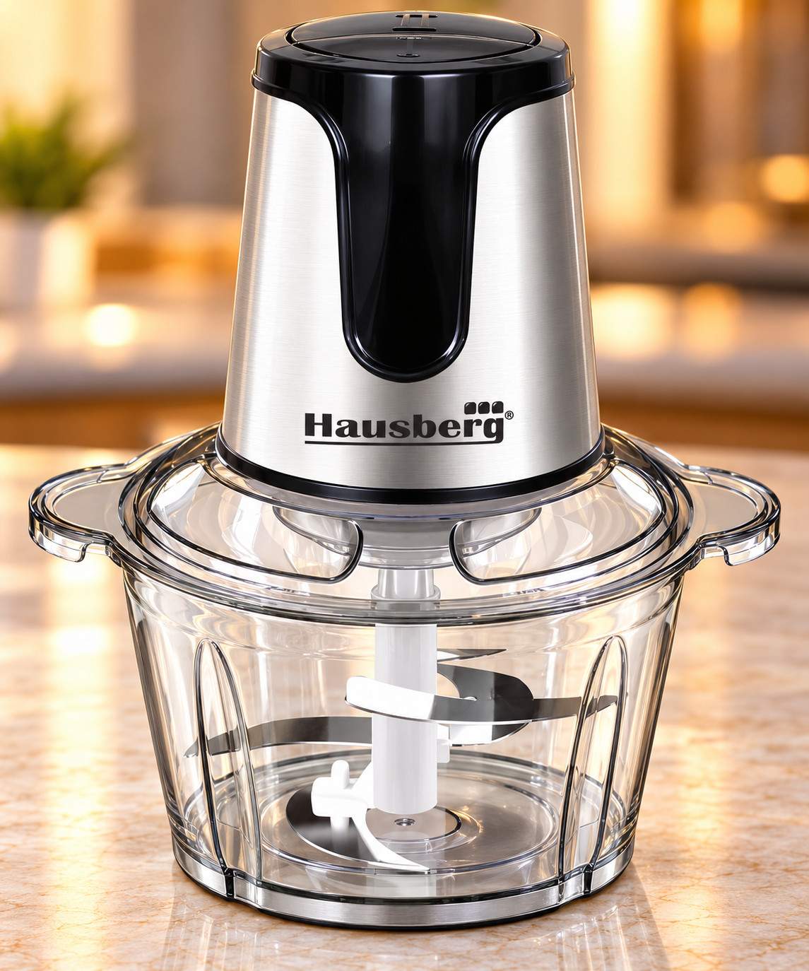 Universal doğrayıcı Hausberg, 450 Vt, 2 l, boz