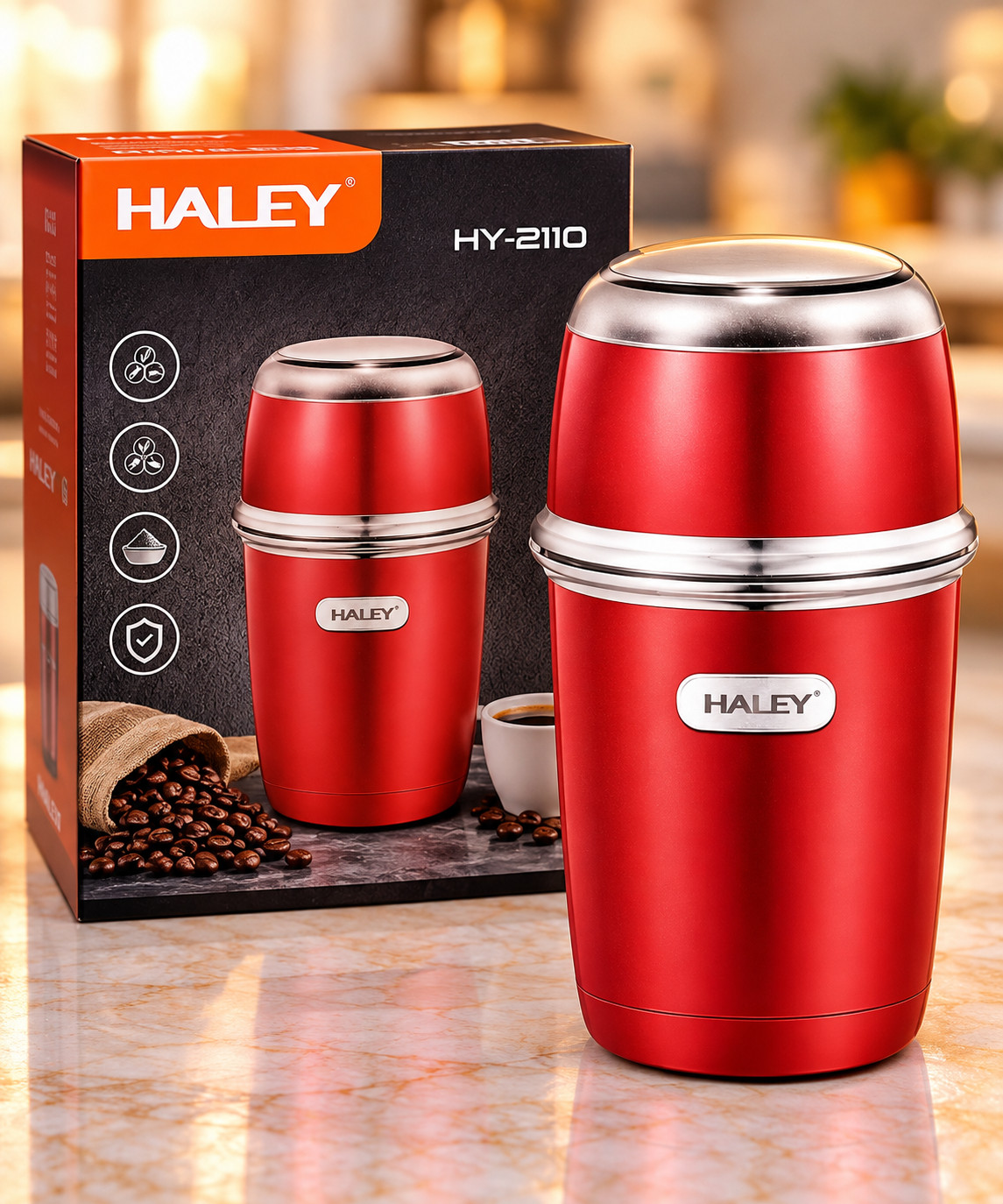 Qəhvəüyüdən Haley, Bıçaq, 500 Vt, 50 q, Qırmızı