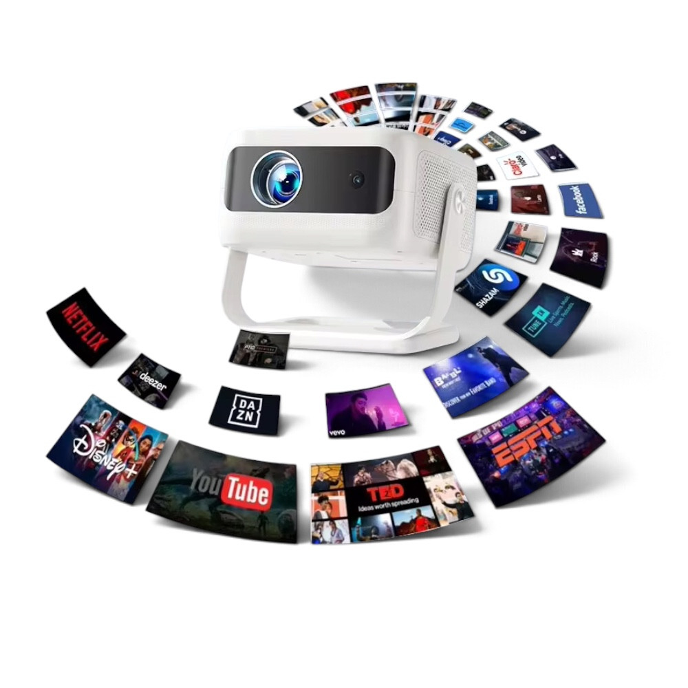 Proyektor, Full HD (1920x1080), Bluetooth/HDMI/USB, Portativ, LCD
