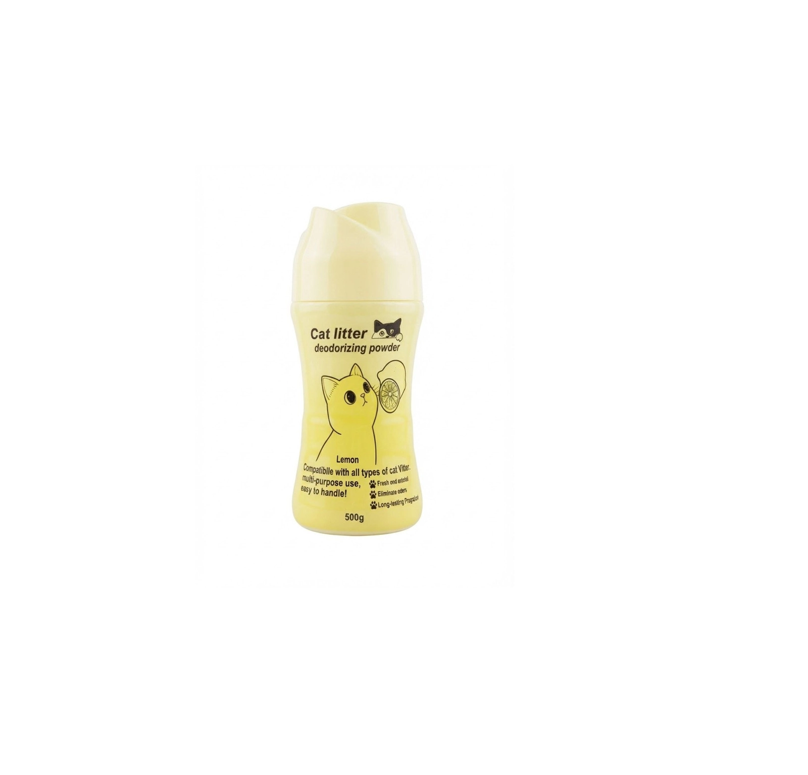 Qoxunun neytrallaşdırıcı toz Cat Litter Lemon, 500 q