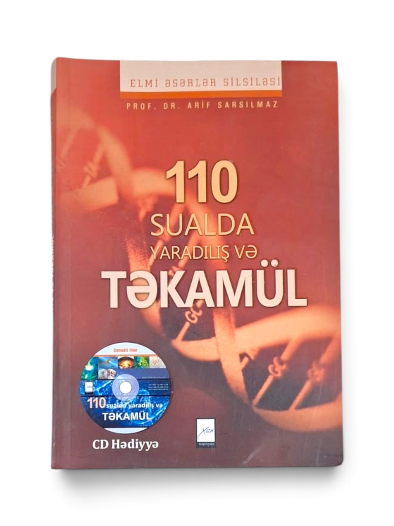 Kitab Xəzər Nəşriyyatı 110 sualda yaradılış və təkamül, müəllif Arif Sarsılmaz, azərbaycan dilində