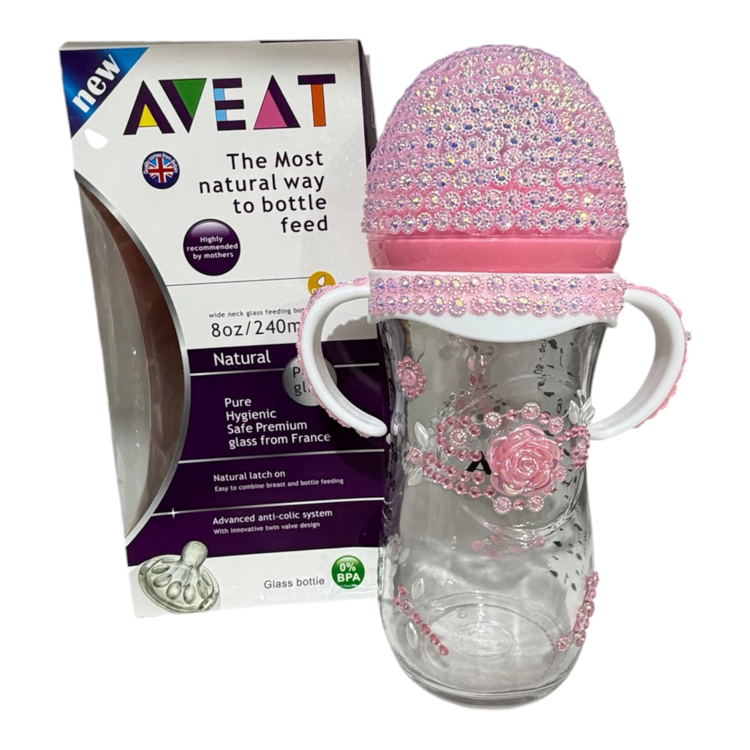 Uşaq fincanı 93829098, 3 ay, şüşə, 240 ml