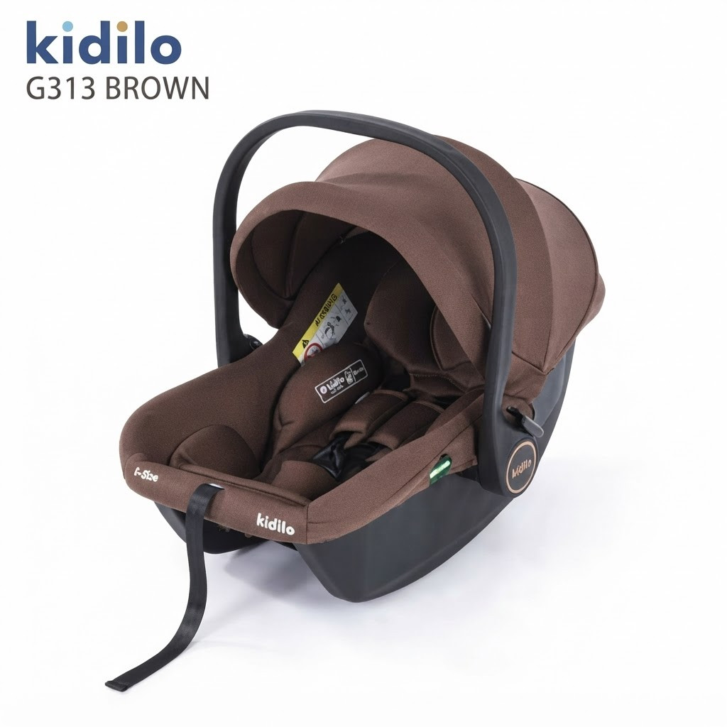 Uşaq avtomobil kreslosu Kidilo G313, 0+ (13 kq qədər), qəhvəyi