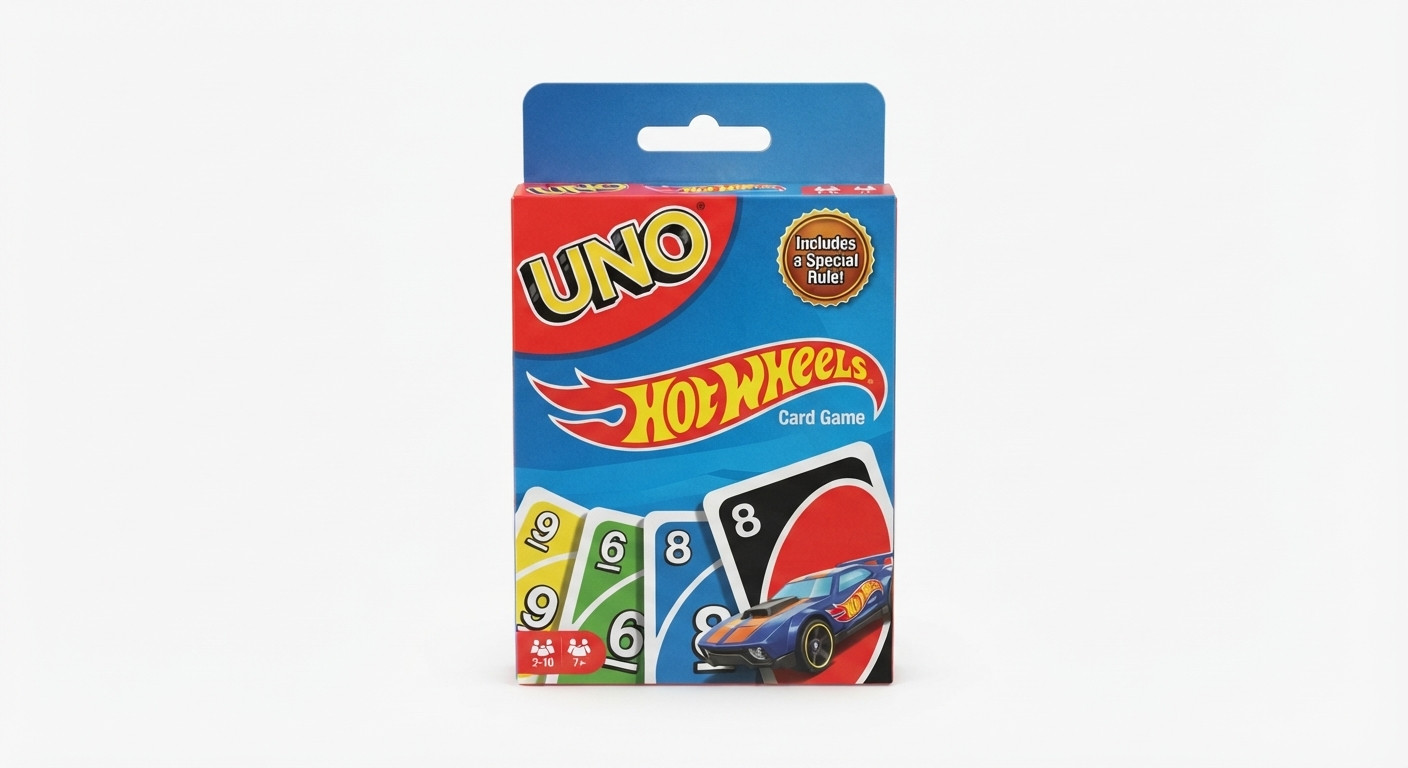 Masaüstü oyun Uno Hot Wheels, 7+ yaş
