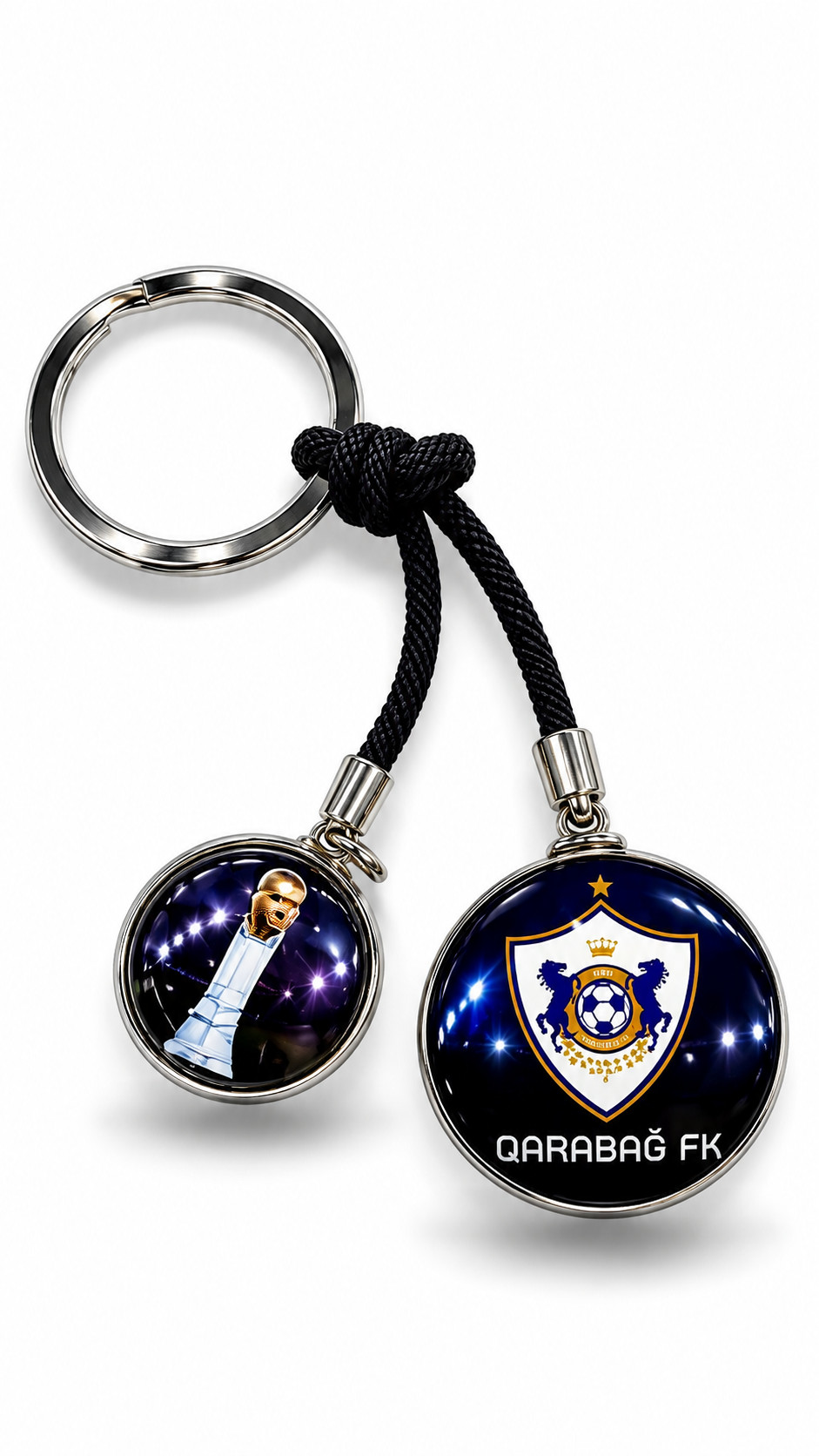 Brelok Qarabağ FK, şüşə, rəngbərəng, 50 mm