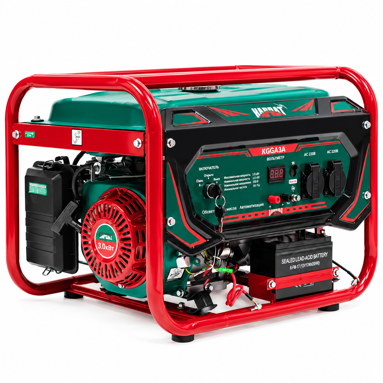 Benzin generatoru CS933, 3 kVt, 220 V