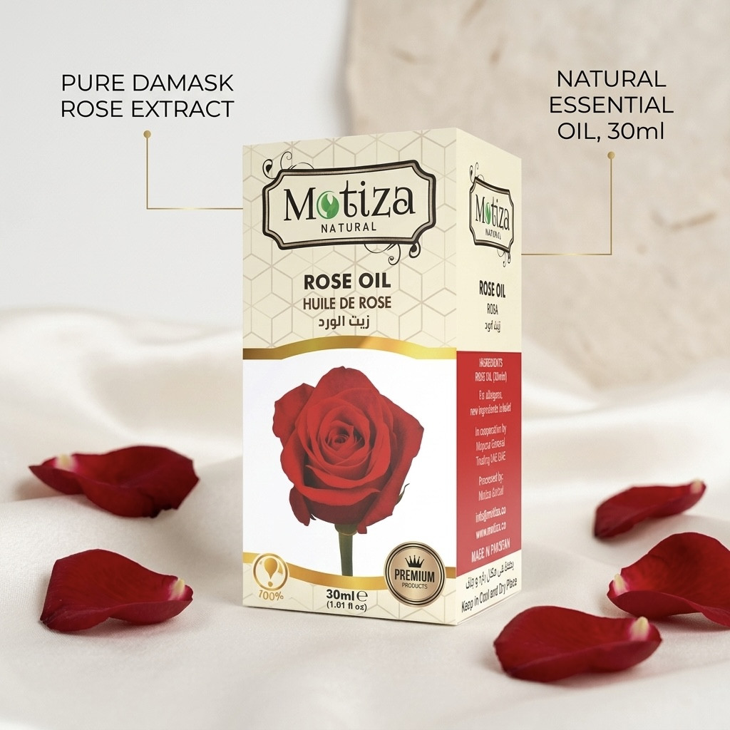 Efir yağı Motiza, Qızılgül, 30 ml, Qidalandırıcı/Yumşaldıcı