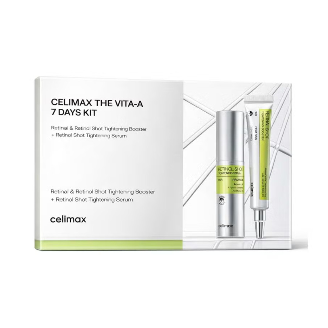 Qulluq üçün kosmetika dəsti Celimax The Vita-A (üz üçün buster + üz üçün serum)