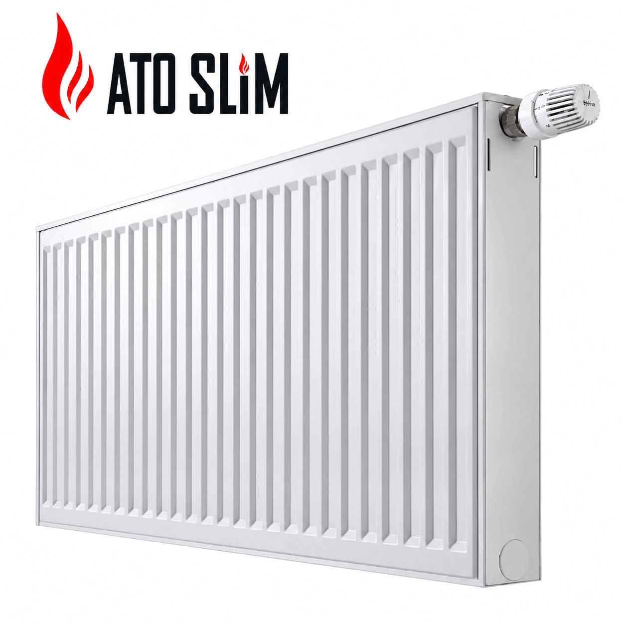 Kombi radiatoru ATO SLIM, Polad, Ağ, 3.6 kVt