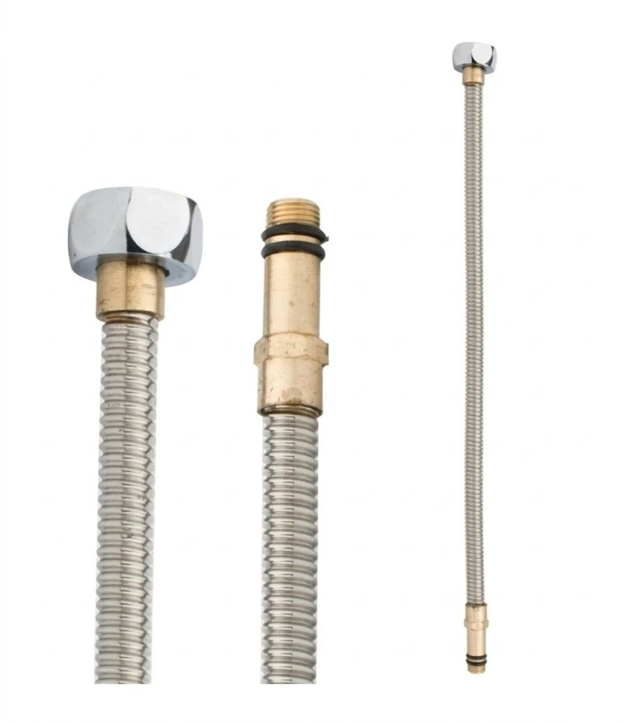 Santexnika şlanqı universal paslanmayan polad 10 mm
