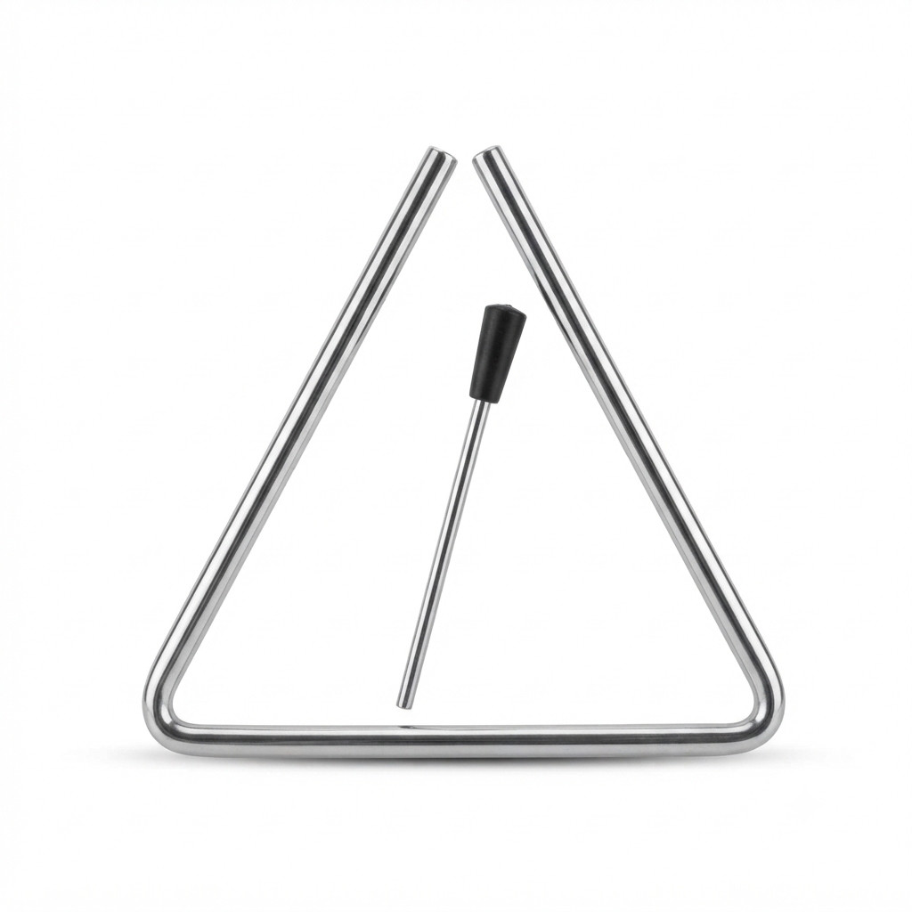 Üçbucaq metal, gümüşü