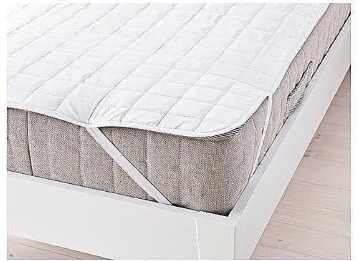 Qoruyucu döşək üzü Soft Home, ağ, pambıq/poliester, 100x200 sm