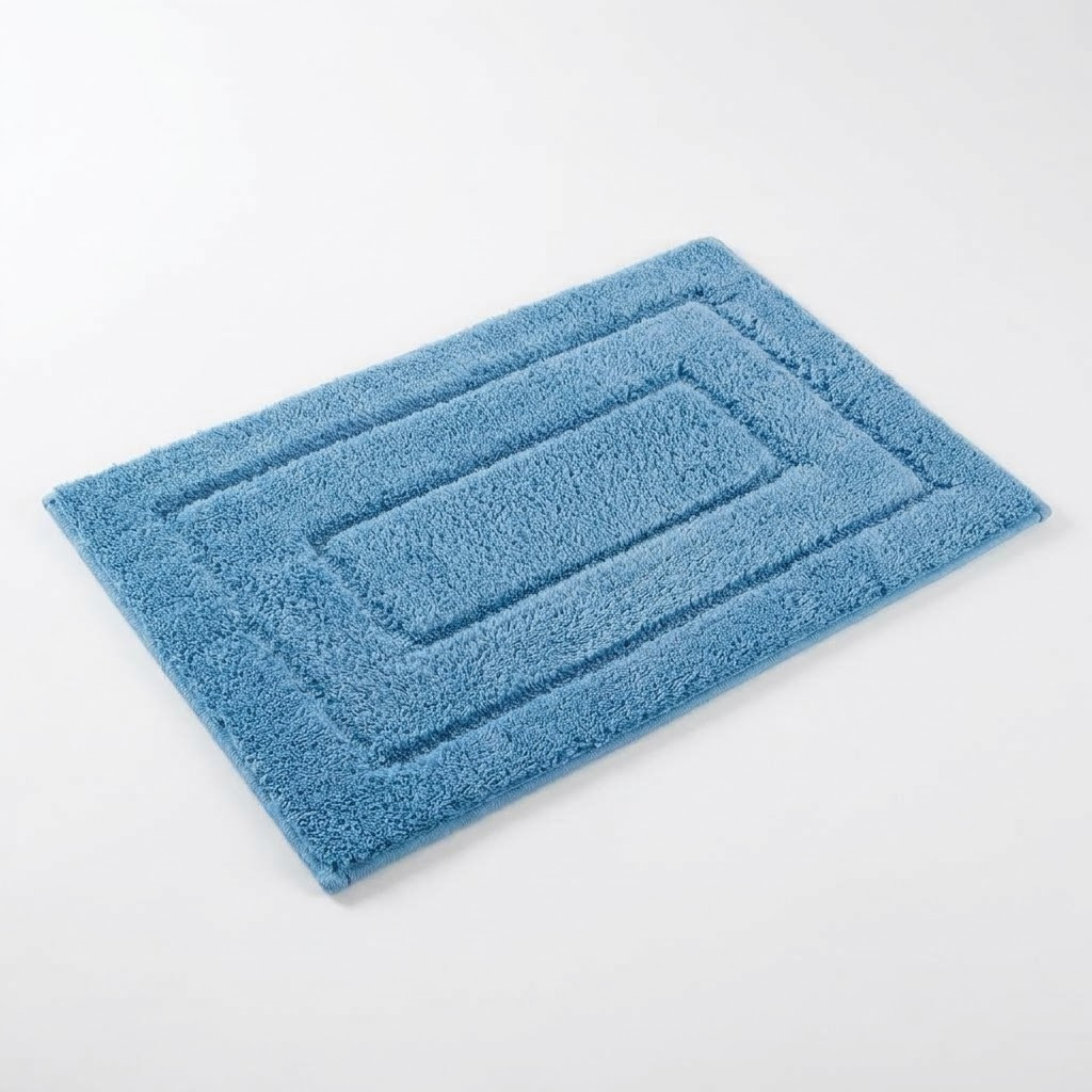 Hamam üçün xalça 0874, mikrofiber, mavi, 50х80 sm