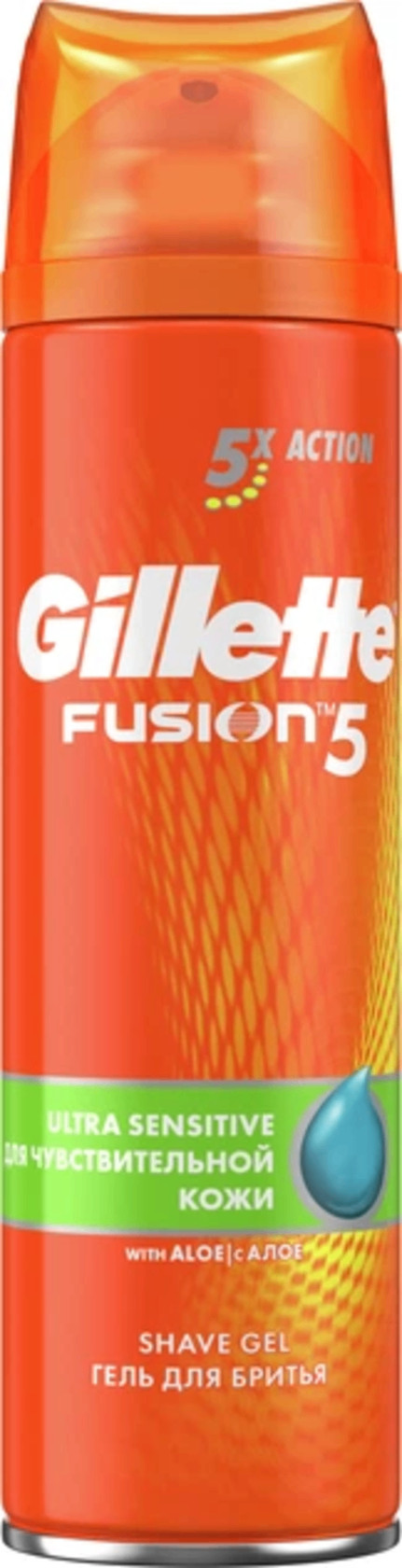 Təraş üçün gel Gillette Fusion Sensitive, 200 ml