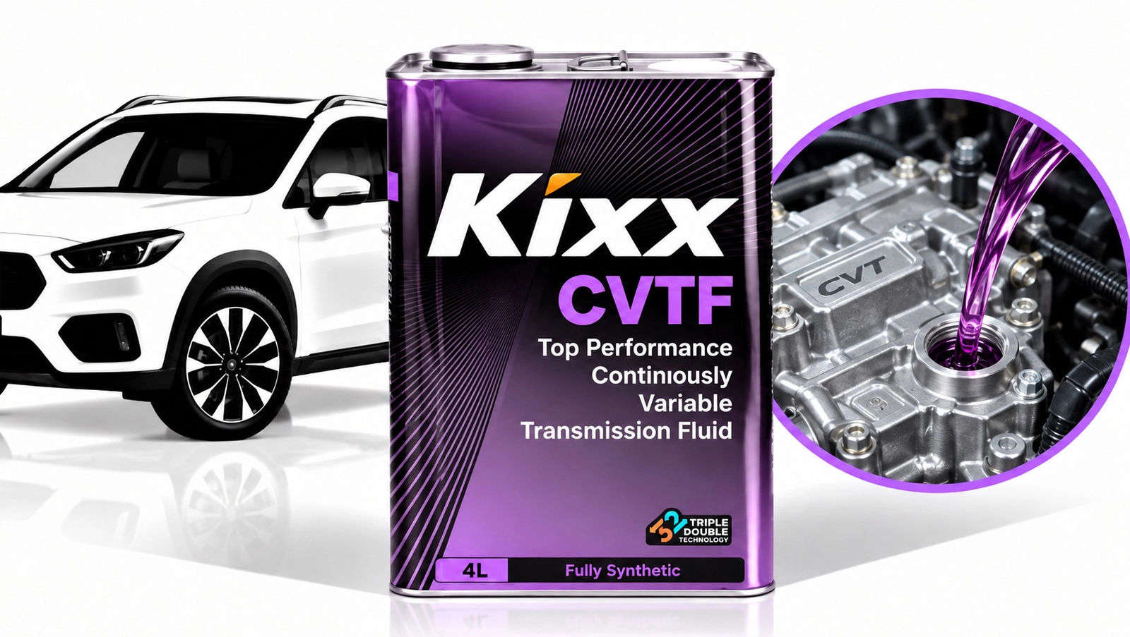 Transmissiya yağı Kixx, minik avtomobilləri, CVTF, 4 l
