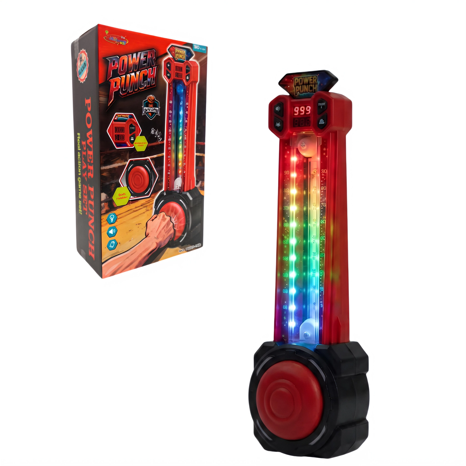 İdman oyuncağı Kings Sport Power Punch, plastik, 3+, işıq effektləri, səsli effektlər