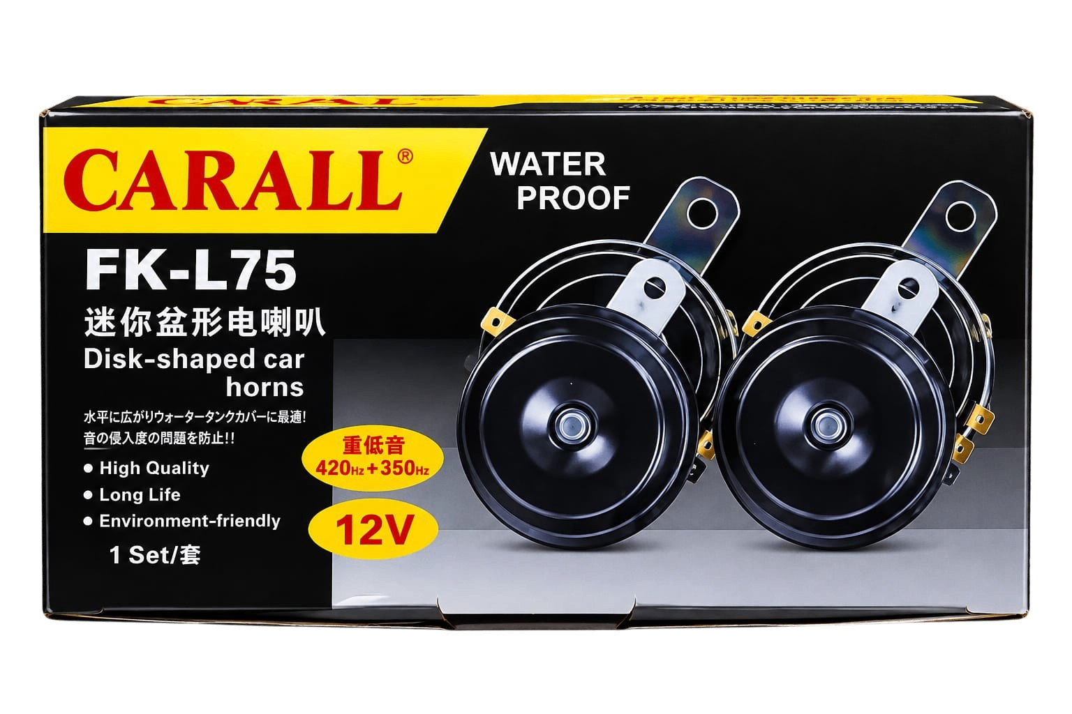 Avtomobil siqnalı Carall, FK-L75, Elektron, Dairəvi, 420 dB, 12 Vt