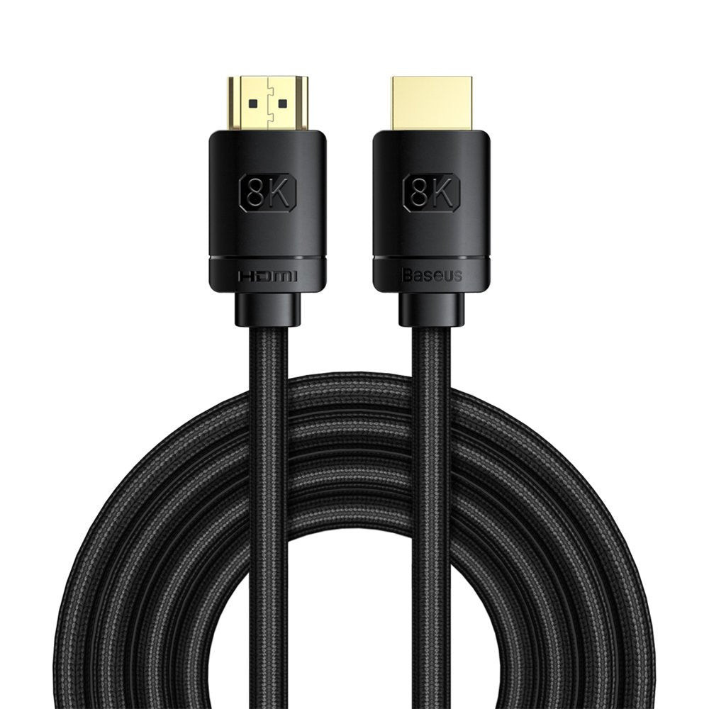 HDMI kabel Baseus High Definition Series 8K, 3 m, qara, HDMI 2.1