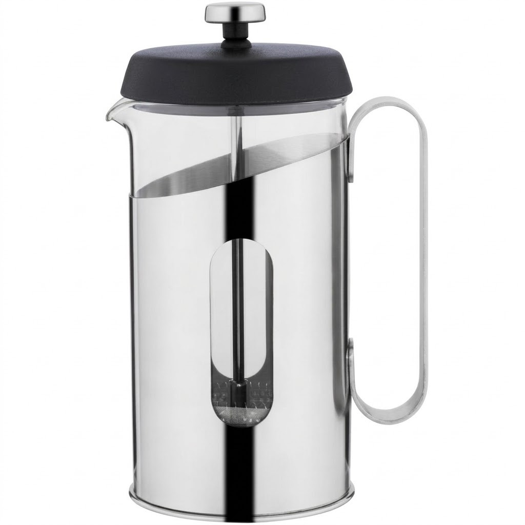 Frenç-press BergHoff, Borosilikat şüşə/Paslanmayan polad, 600 ml