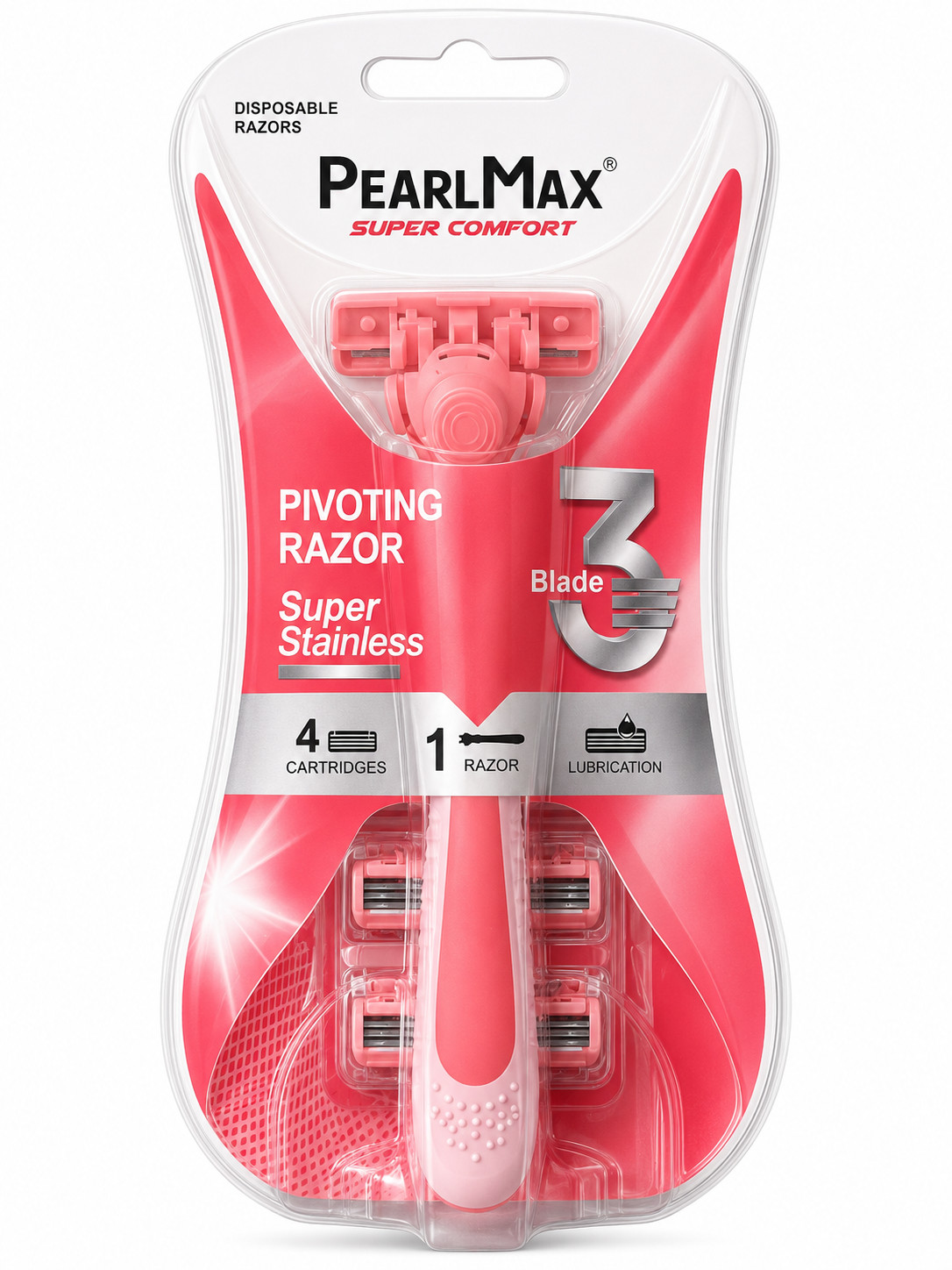 Ülgüc qadınlar üçün PearlMax Super Comfort 3, 4 kartricli TORY-002877
