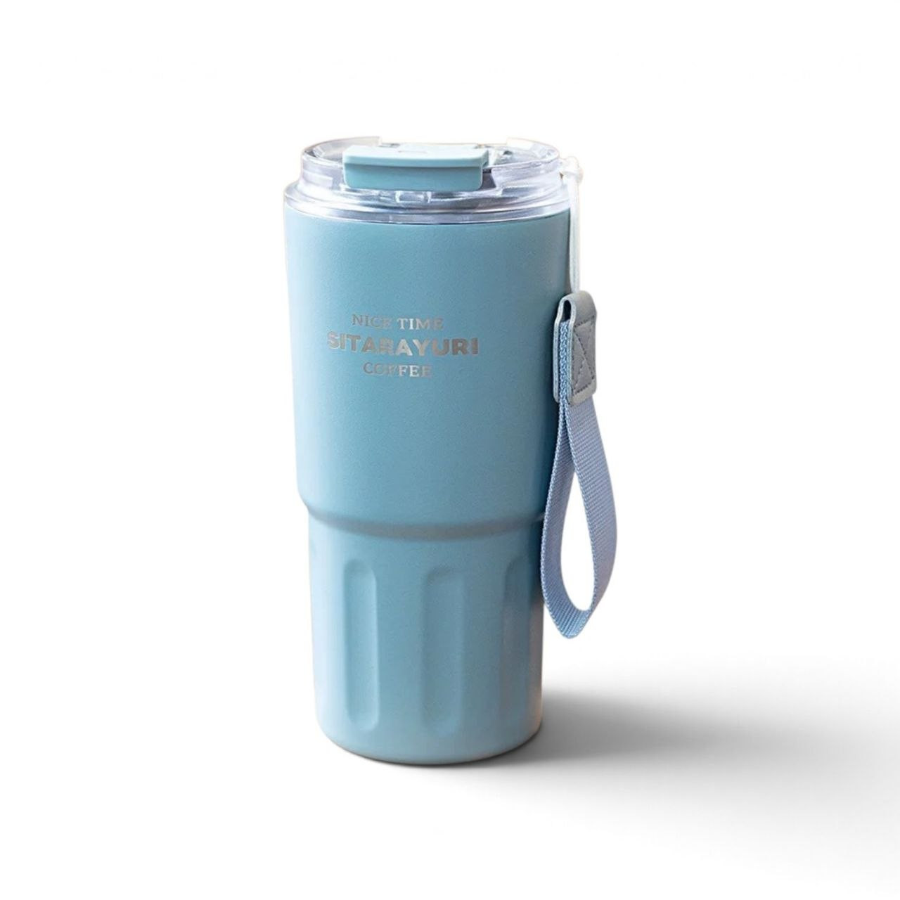 Termo fincan, paslanmayan polad, mavi, 600 ml