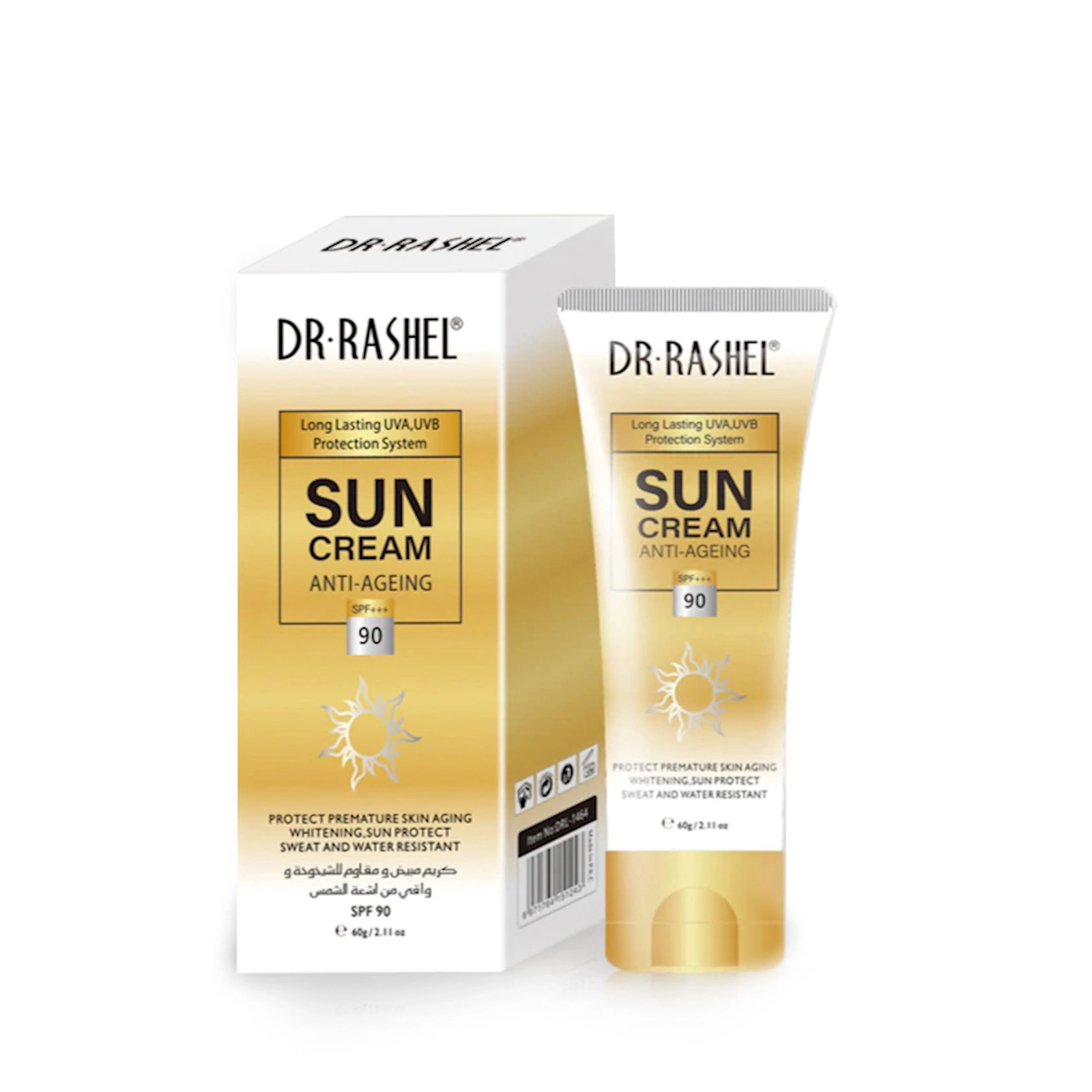 Günəş kremi Dr.Rashel Sun Cream Anti-Ageing SPF 90 PA++, yaşlanma əleyhinə, 60 qr