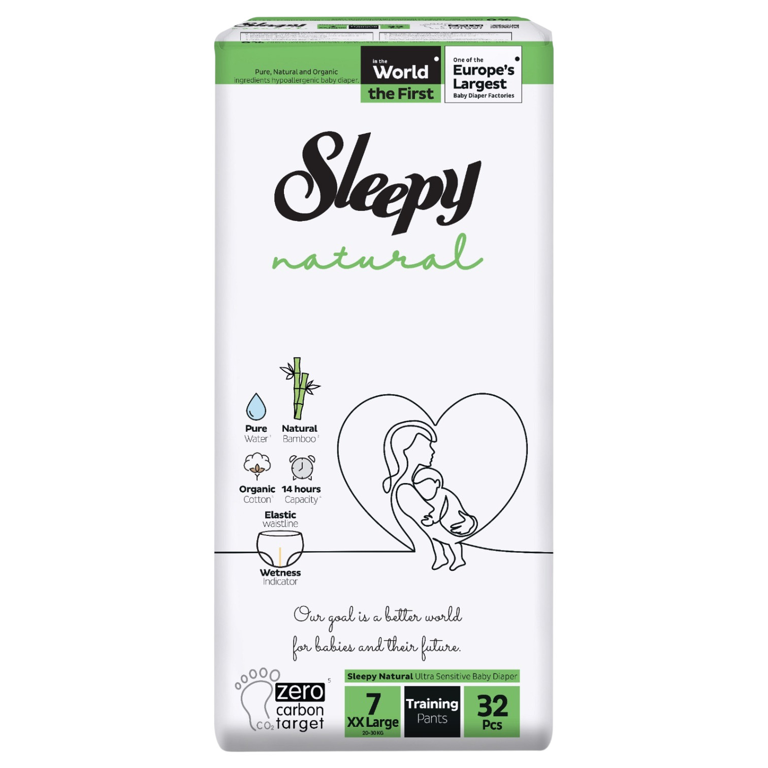 Uşaq tuman-bezləri Sleepy Natural 7 XXLarge, 20-30 kq, 32 əd